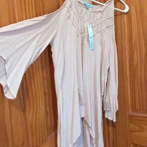 Peek a boo shoulder top